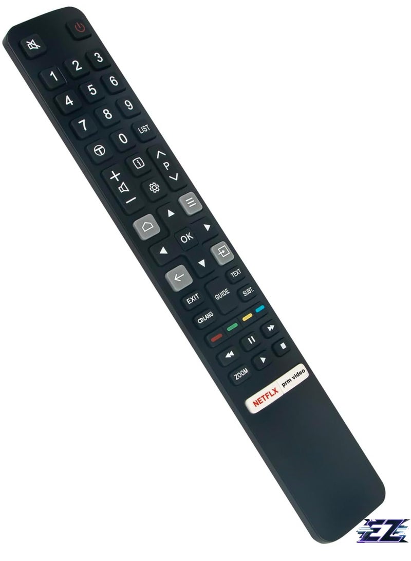 ELTRAZONE Replacement Remote Control RC802NU YUI1 Fit for TCL 4K TV 32ES570F 32S5200 32S5400A 32S5400AF 32S5400AFK 32S5400AK 32S6200 40S5200 40S5400A 40S5400A S62000 43C635 43P635 43P638 43P735 50C635 with battery - Image 2