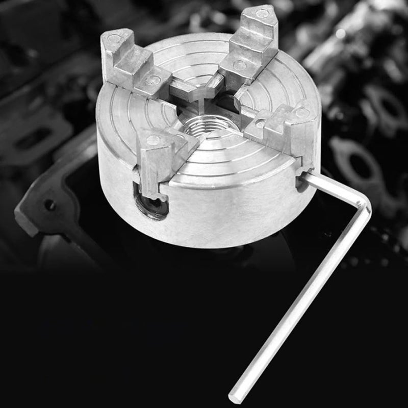 Mini Lathe 4 Jaw Chuck Zinc Alloy Manual Clamp DIY Lathe Accessory for Metalworking - Image 5