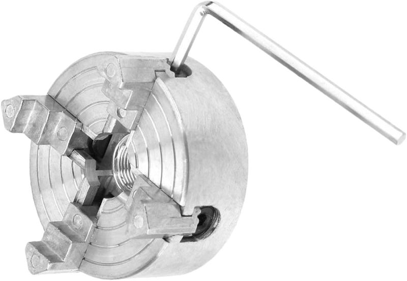 Mini Lathe 4 Jaw Chuck Zinc Alloy Manual Clamp DIY Lathe Accessory for Metalworking - Image 1