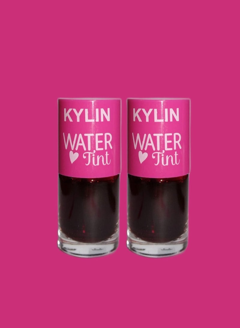 KYLIN 2 Pieces Water Tint Lip Gloss Cherry Ade - Image 1