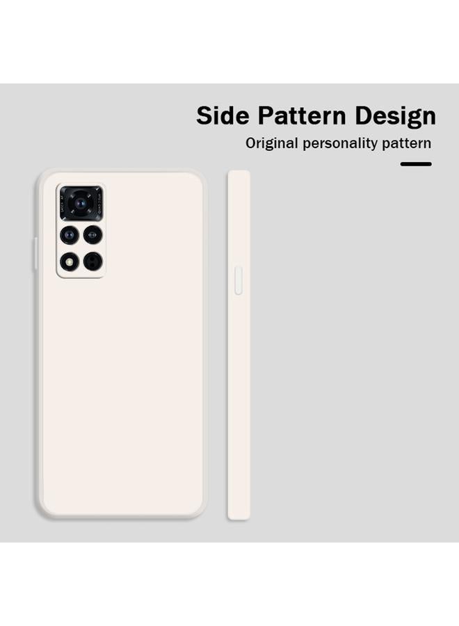 S-TOP Case For Honor V40 5G Solid Color Imitation Liquid Silicone Straight Edge Dropproof Full Coverage Protective Case - Image 2