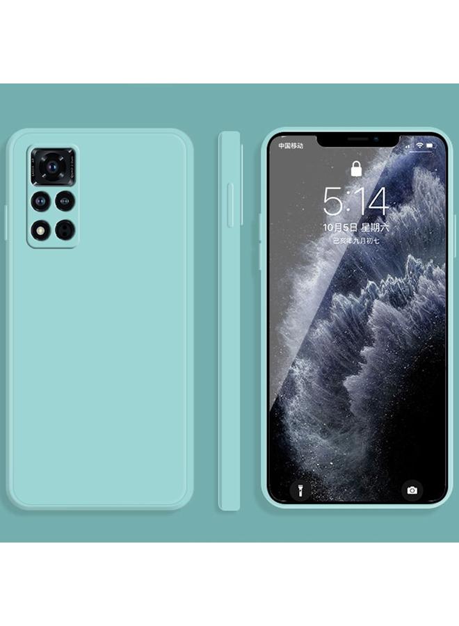 S-TOP Case For Honor V40 5G Solid Color Imitation Liquid Silicone Straight Edge Dropproof Full Coverage Protective Case - Image 1