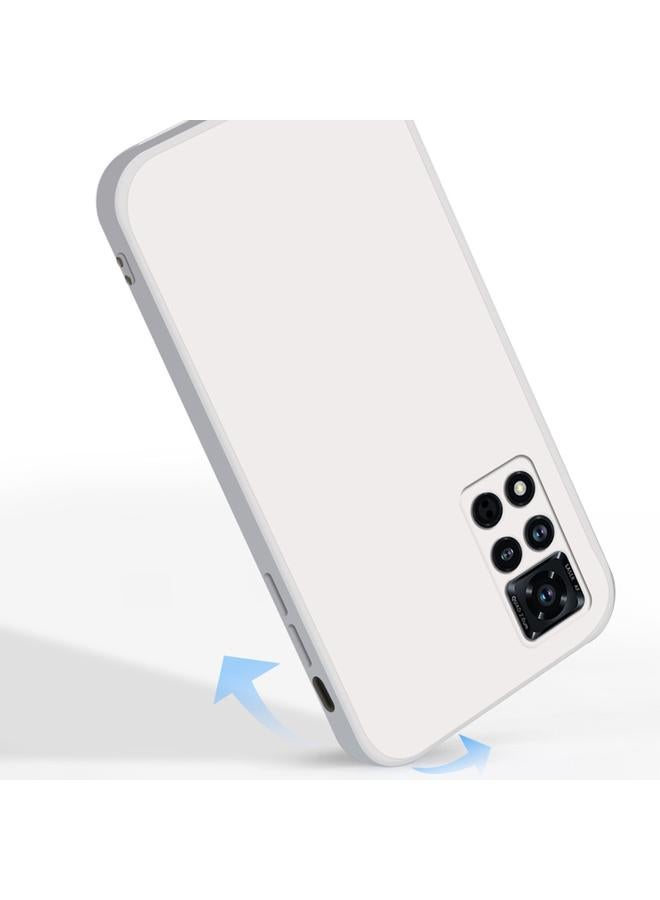 S-TOP Case For Honor V40 5G Solid Color Imitation Liquid Silicone Straight Edge Dropproof Full Coverage Protective Case - Image 5