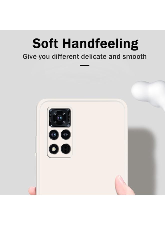 S-TOP Case For Honor V40 5G Solid Color Imitation Liquid Silicone Straight Edge Dropproof Full Coverage Protective Case - Image 3