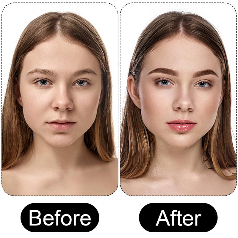 Jutqut Matte Contour Palette, Face Sculpting Grey Contour Powder Palette for Light Fair Skin, Cool Toned Face Bronzer Makeup Contouring, Buildable Matte Bronzer, 02#Dark Brown - Image 5