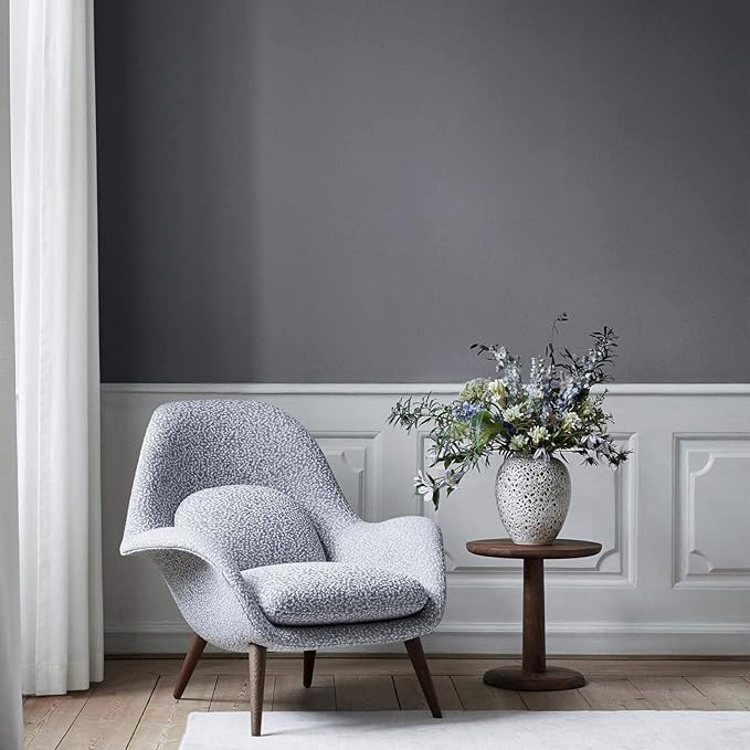 CREON Dark Grey Mat Self Adhesive Vinyl Wallpaper, Peel and Stick Waterproof Wallpaper for Home Kitchen, Countertop, Cabinet, Furniture, Wardrobe and Desktop Wallpaper 60x243 CM - Image 3