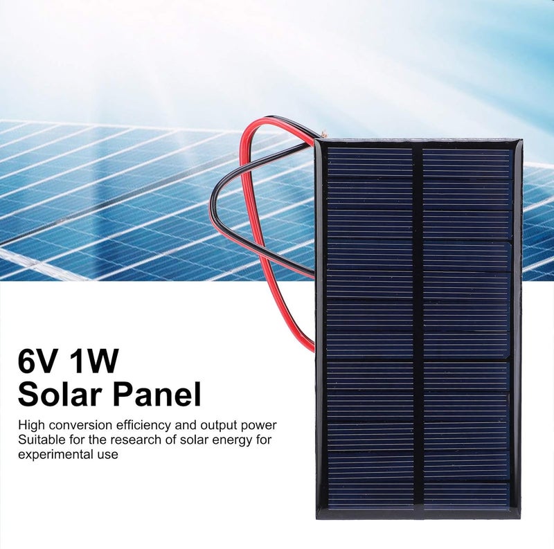 YDuupxe 3Pcs Outdoor Camping Solar Panels Mini Polycrystalline Silicon Solar Cell Modules 1W 6V DC Portable Power Supply for Outdoor Activities Phone Charging Emergency Power Backup - Image 4