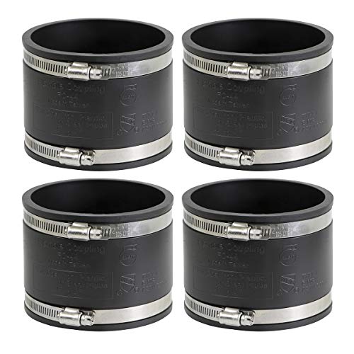 SUPPLYGIANT Supply Giant 6I49x4 Flexible Coupling, 4 inch, Black - Image 1