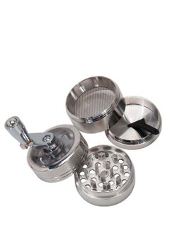 Generic 4 Layer Spice Crusher With Hand Crank Magnetic Lid  - Image 3