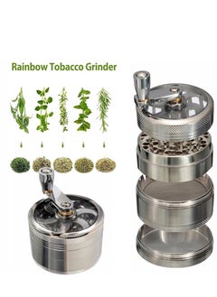 Generic 4 Layer Spice Crusher With Hand Crank Magnetic Lid  - Image 2