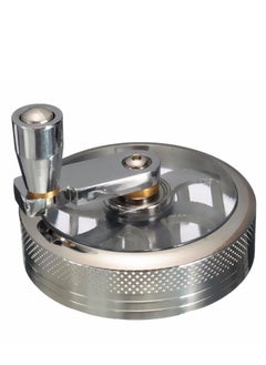 Generic 4 Layer Spice Crusher With Hand Crank Magnetic Lid  - Image 4