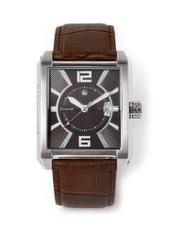 GENEVAL Leather Strap Analog Wrist Watch GR111WOO - 40mm - Brown  - Image 1