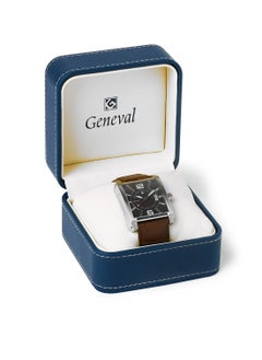 GENEVAL Leather Strap Analog Wrist Watch GR111WOO - 40mm - Brown  - Image 5