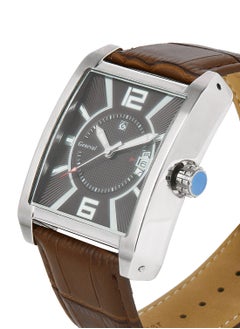 GENEVAL Leather Strap Analog Wrist Watch GR111WOO - 40mm - Brown  - Image 2