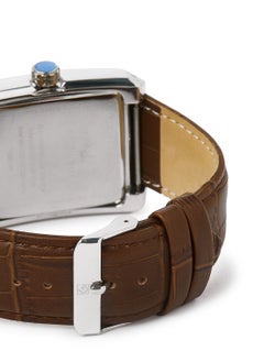 GENEVAL Leather Strap Analog Wrist Watch GR111WOO - 40mm - Brown  - Image 3