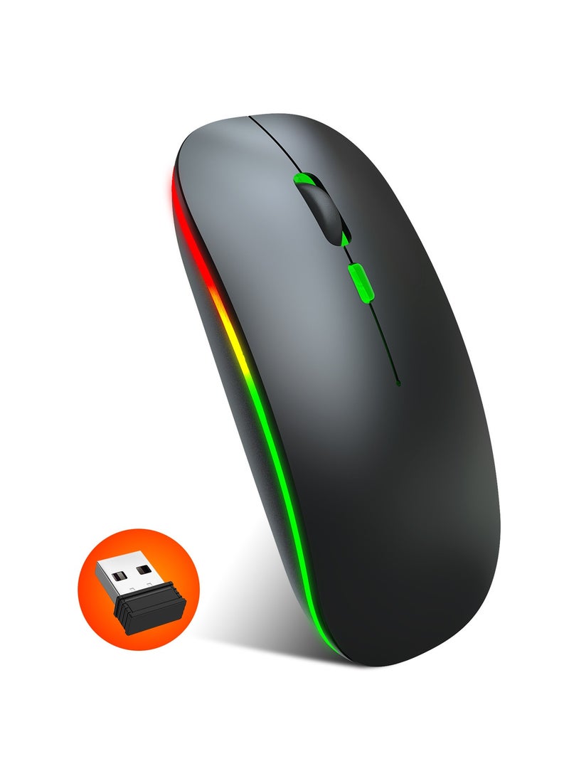 600.0 mAh M40 Ultra-Thin Wireless Mouse Black  - Image 1