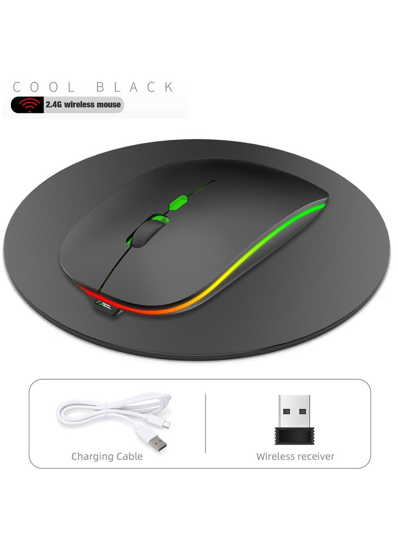 600.0 mAh M40 Ultra-Thin Wireless Mouse Black  - Image 4
