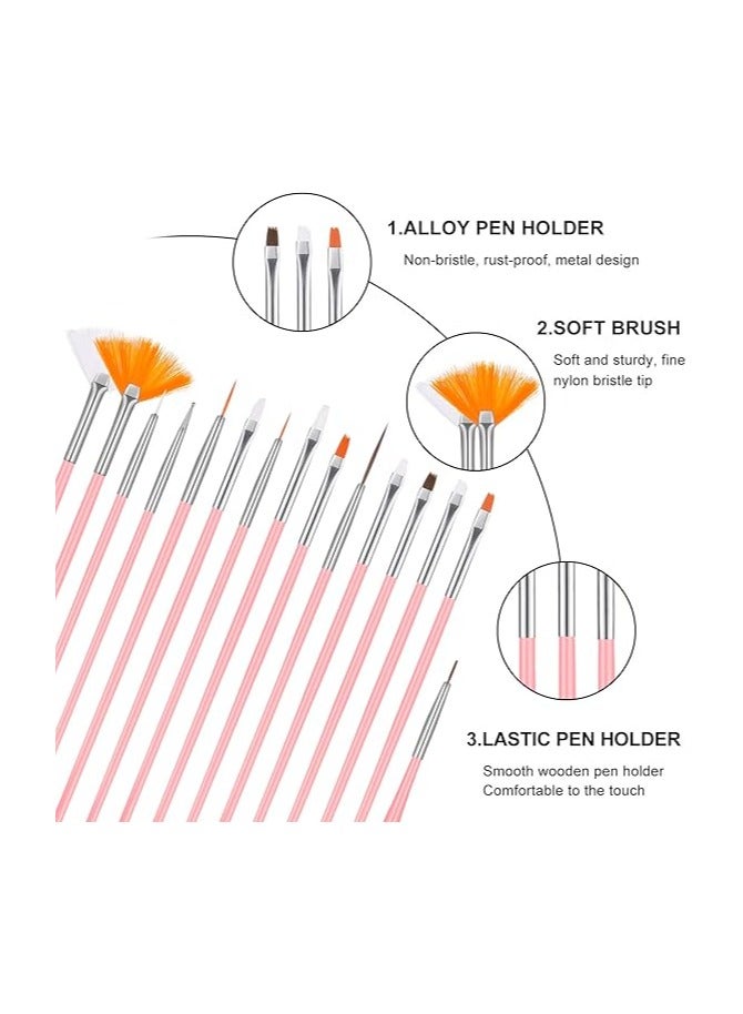 Essential Nail Brushes for Professional Manicure15 parts - Image 3