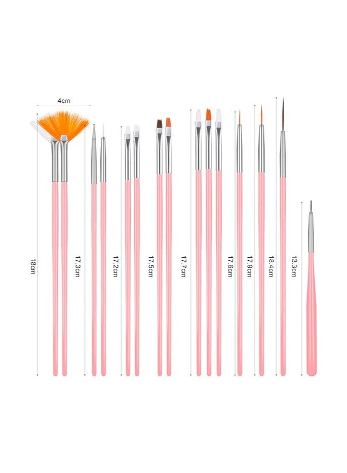 Essential Nail Brushes for Professional Manicure15 parts - Image 2