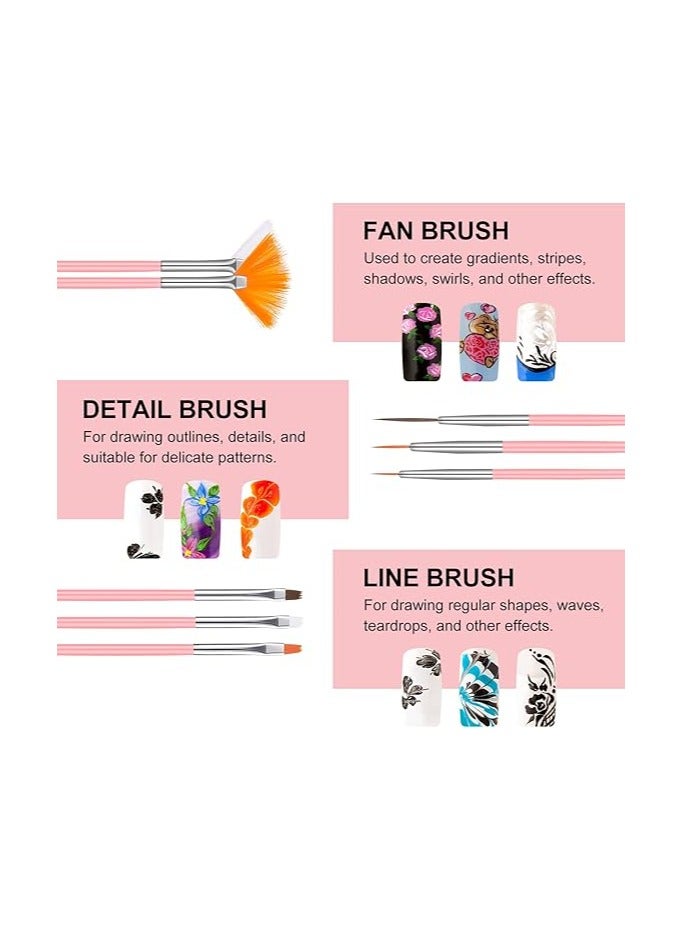Essential Nail Brushes for Professional Manicure15 parts - Image 4