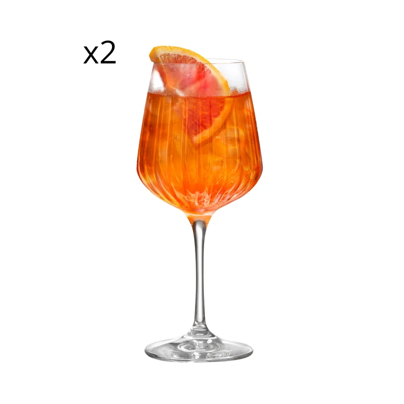 Simply Kitchen Set Of 2 Spritz Glasses Io Ml490 Transparent