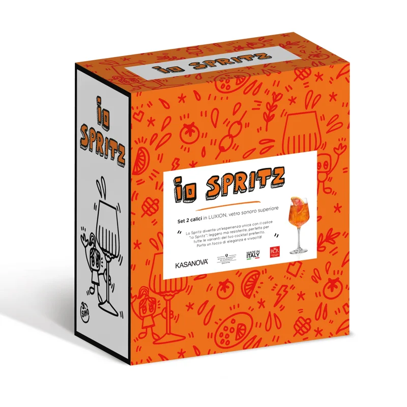 Simply Kitchen  Set Of 2 Spritz Glasses Io Ml490 Transparent  | Best Price UAE