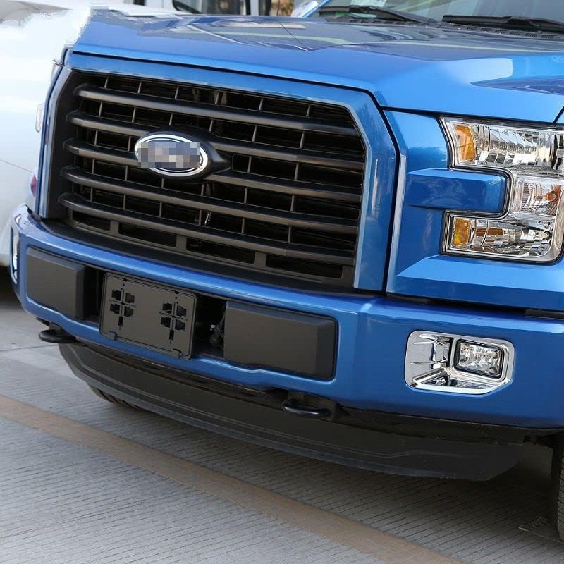 Yurefax Chrome Fog Light Lamp Decoration Cover Trim for Ford F-150 - Image 4