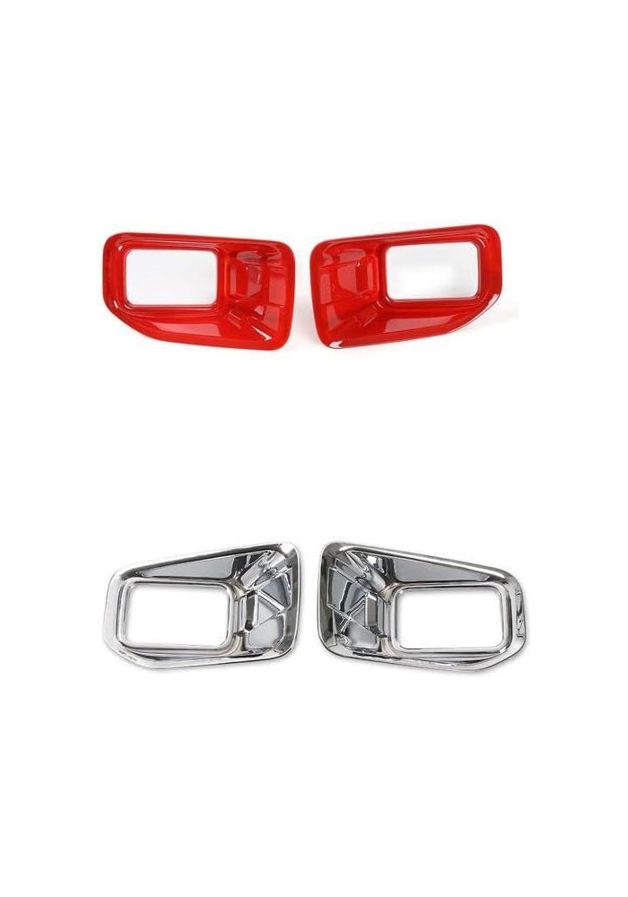 Yurefax Chrome Fog Light Lamp Decoration Cover Trim for Ford F-150 - Image 2