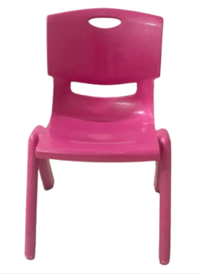 1 PCS Baby Plastic Chair For Kids Pink - Image 3