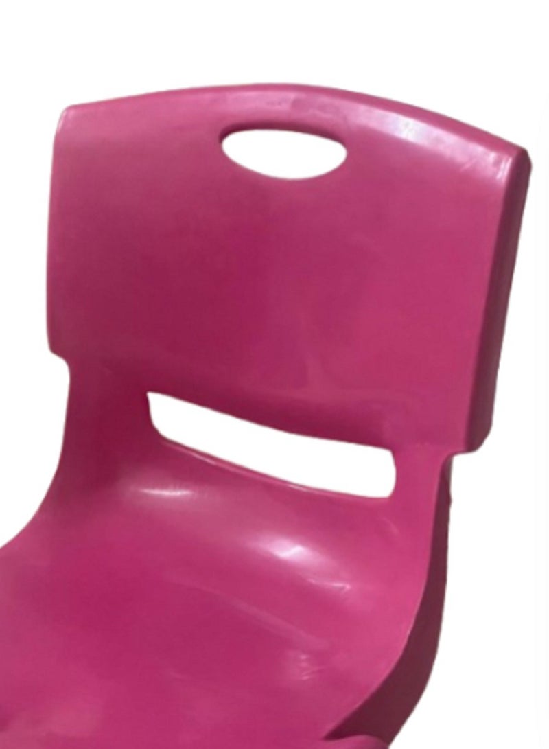 1 PCS Baby Plastic Chair For Kids Pink - Image 4