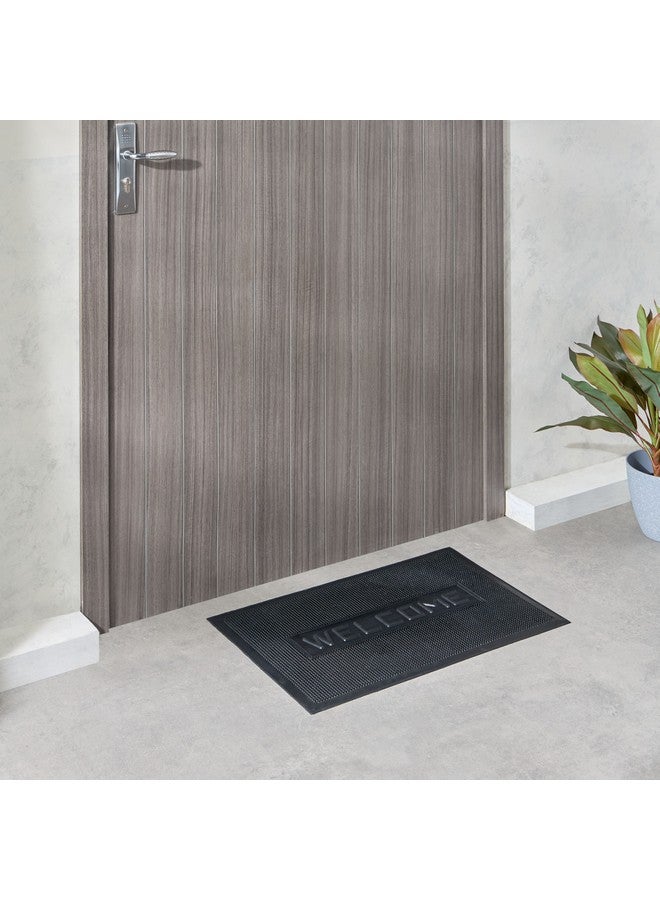 Home Box Welcome Moulded Rubber Doormat 70 x 45 cm  - Image 1