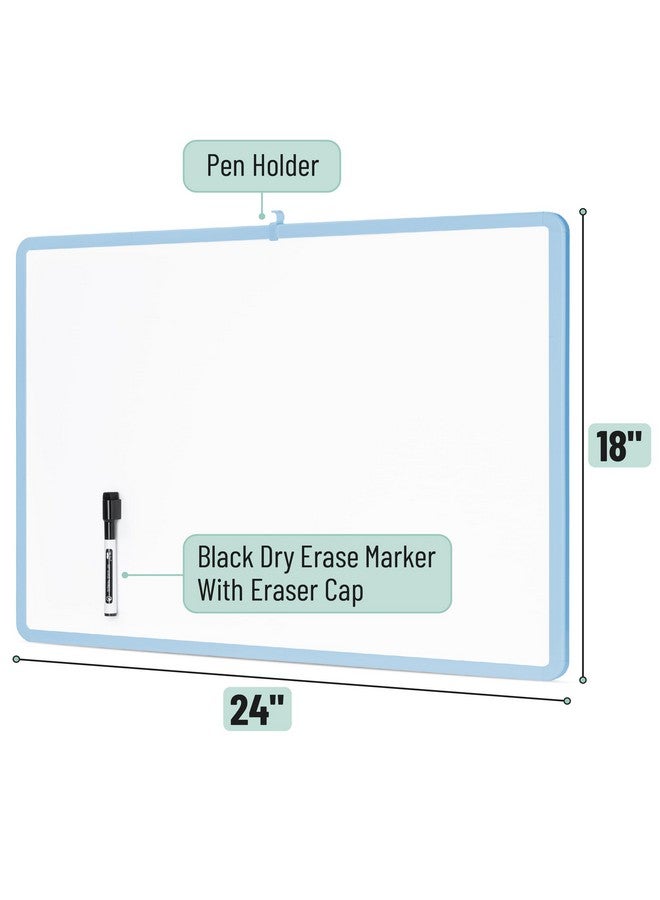 Mr. Pen - Dry Erase Board, 18” X 24” With A Black Marker, Pastel Blue Frame, Dry Erase Board For Wall, Magnetic Whiteboard For Wall, Dry Erase Boards, Whiteboards, Magnetic White Board - Image 2