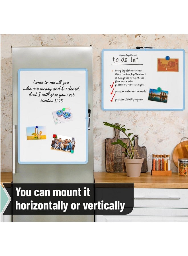 Mr. Pen - Dry Erase Board, 18” X 24” With A Black Marker, Pastel Blue Frame, Dry Erase Board For Wall, Magnetic Whiteboard For Wall, Dry Erase Boards, Whiteboards, Magnetic White Board - Image 4