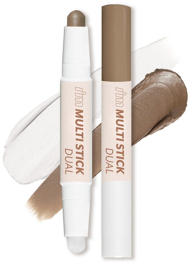 I'M Multi Stick Dual | Two Shade Shading And Highlighting Matte Finish | Suitable For Beginners Portable Size | 002 Cool Contouring