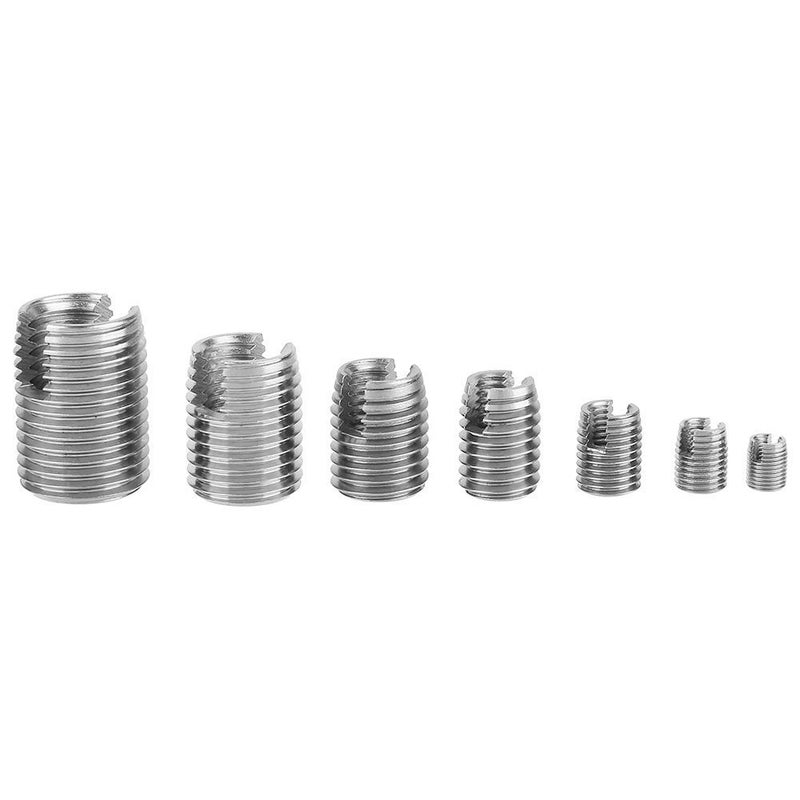 klarako 50Pcs Stainless Steel Inner Thread Self Tapping Thread Inserts Set Thread Reinforce Repair Tool M3- with a Storage Case - Image 5