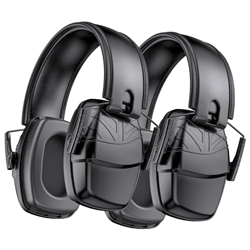 Link Dream 2Pack Shooting Ear Protection, NRR 35dB Ear Protection Hearing Protection Noise Cancelling Ear Muffs with Adjustable Headband for Gun Range Hunting - Image 1