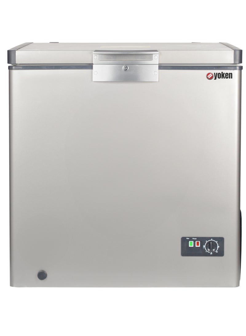 Yoken Yoken ES250L Chest Freezer - 205 Liters - Silver - LG Compressor  - Image 1