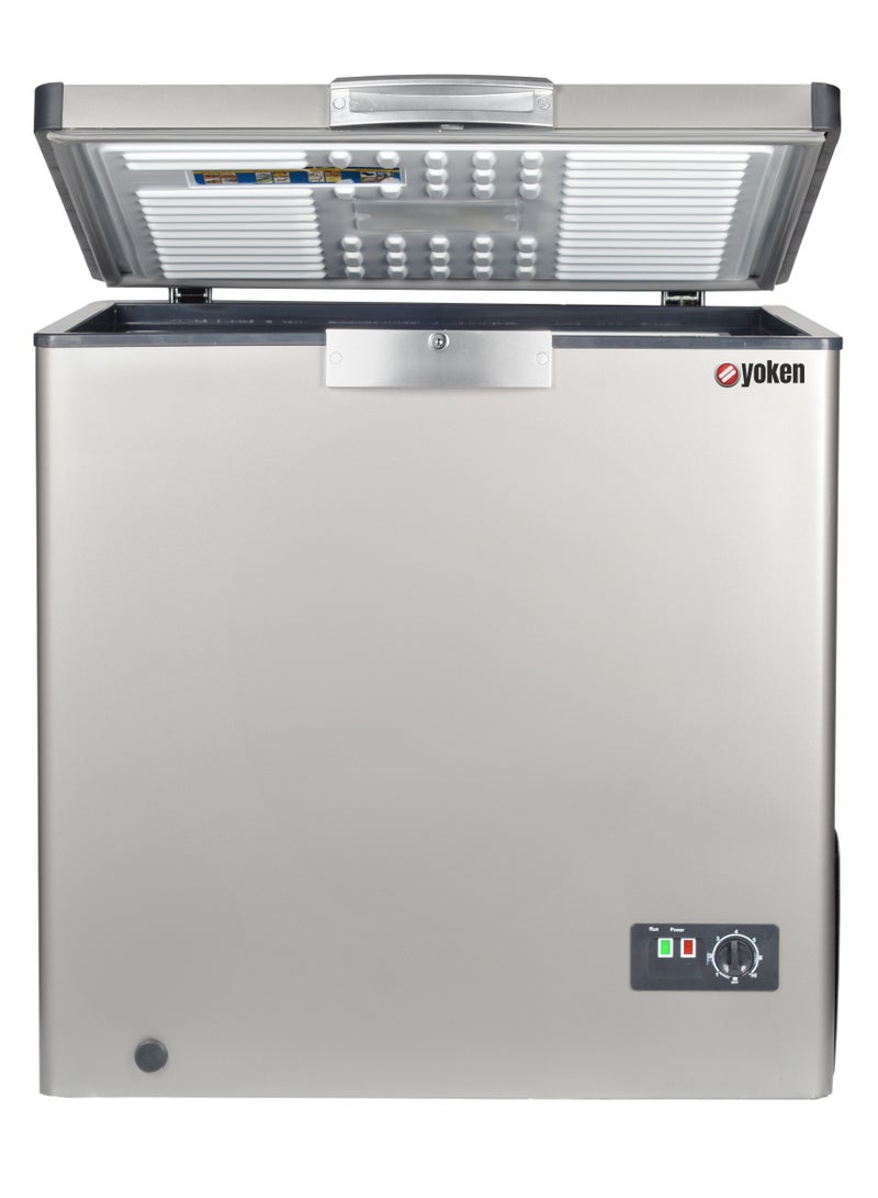 Yoken Yoken ES250L Chest Freezer - 205 Liters - Silver - LG Compressor  - Image 3
