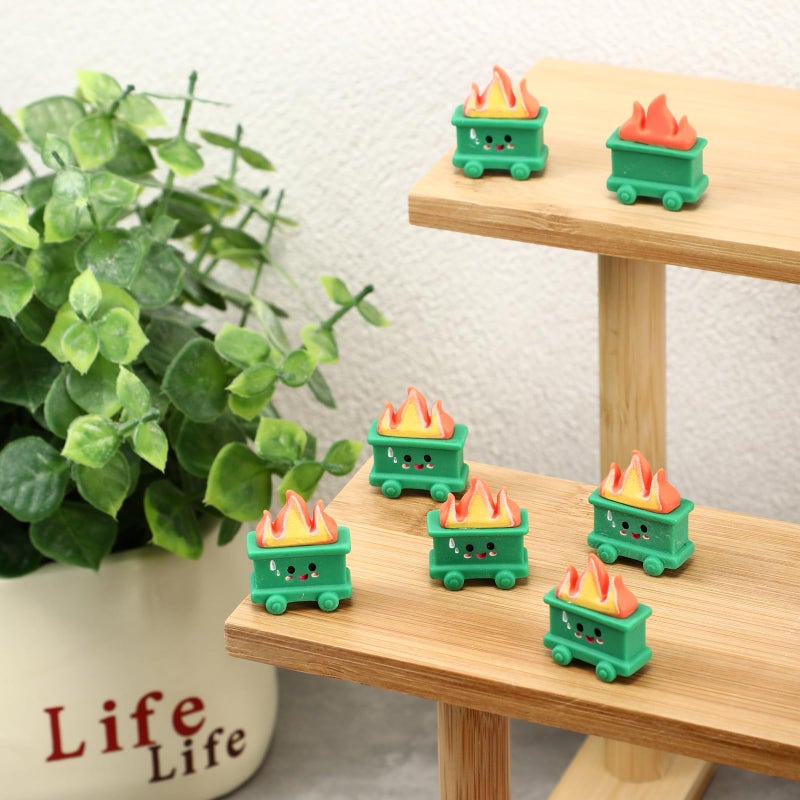 Arrowbash 20 Set Resin Dumpster Trash Shape Gift Team Employee Appreciation Gift Valentines Emotional Desk Accessories for Staff Teacher Office Coworker Nurse Medical Favor (Green) - Image 4