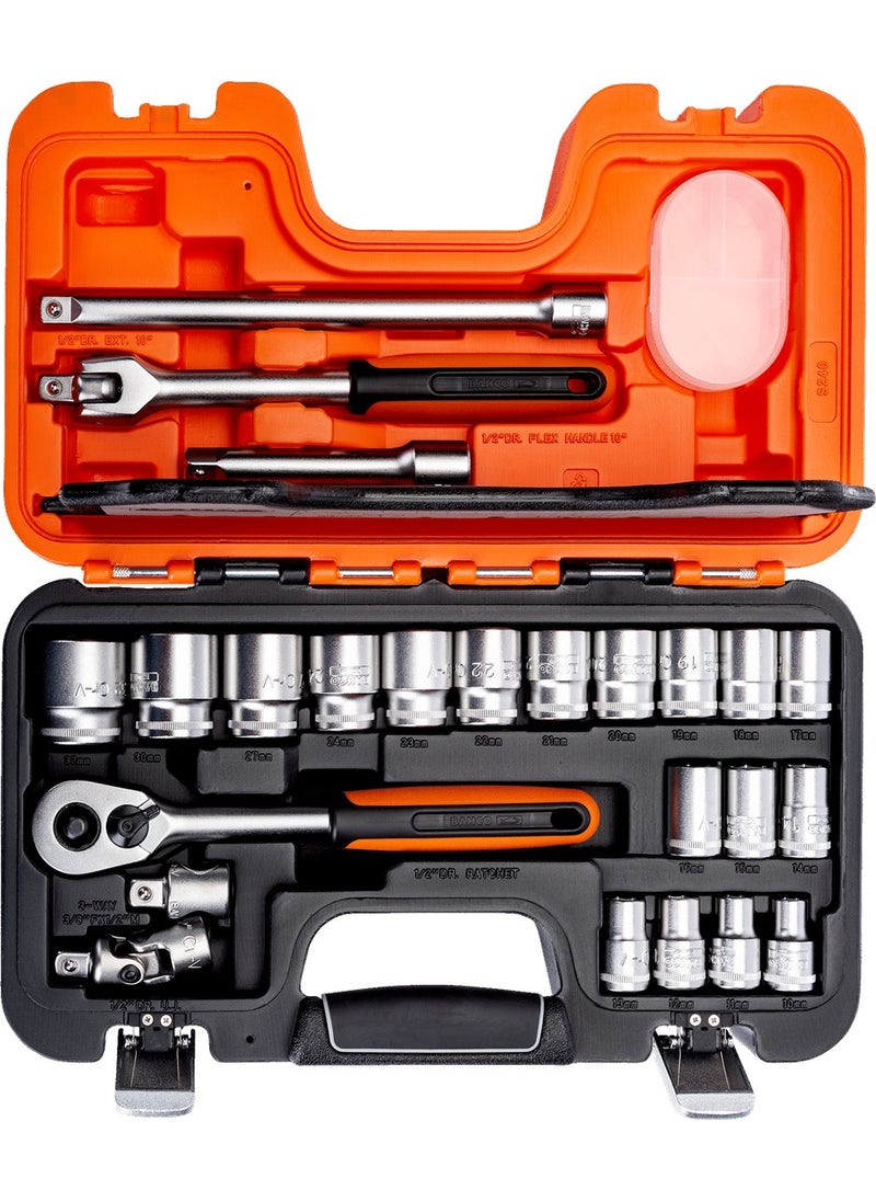Bahco 24 Piece Socket Set 1/2” S240  - Image 2