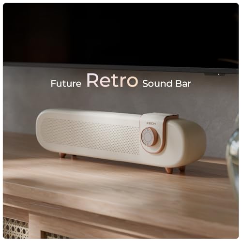 Xech Mini Sound Bar Bluetooth Speaker 20W Future Retro Design Rechargeable TV Speakers Birthday and Wedding Gift for Girls Boys Friends Couples (Retronaut) - Image 2
