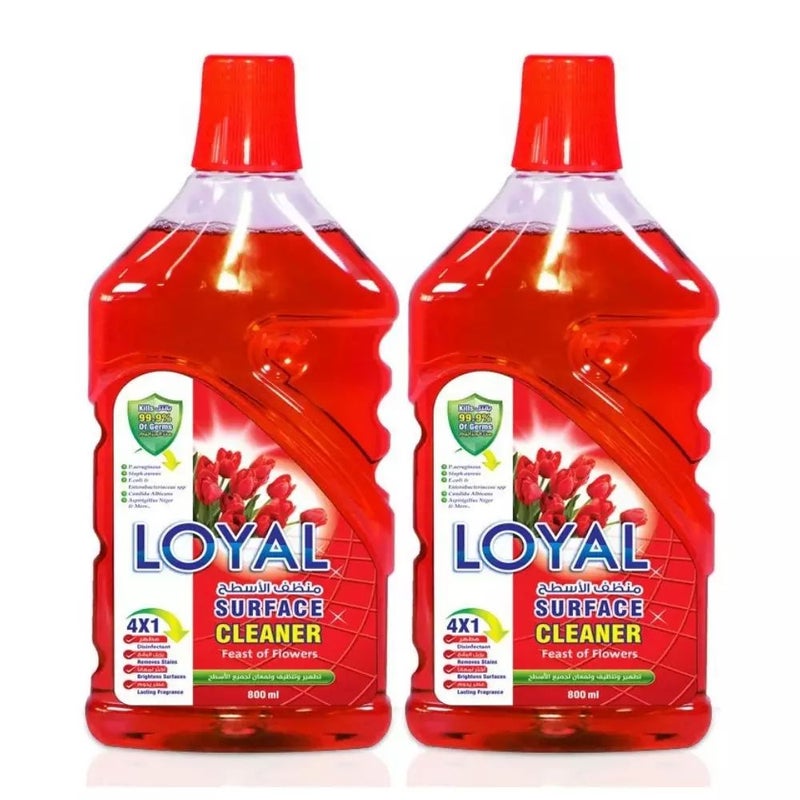 Loyal Surface Cleaner Feast of Flowers Disinfectant Liquid- 2X800ml
