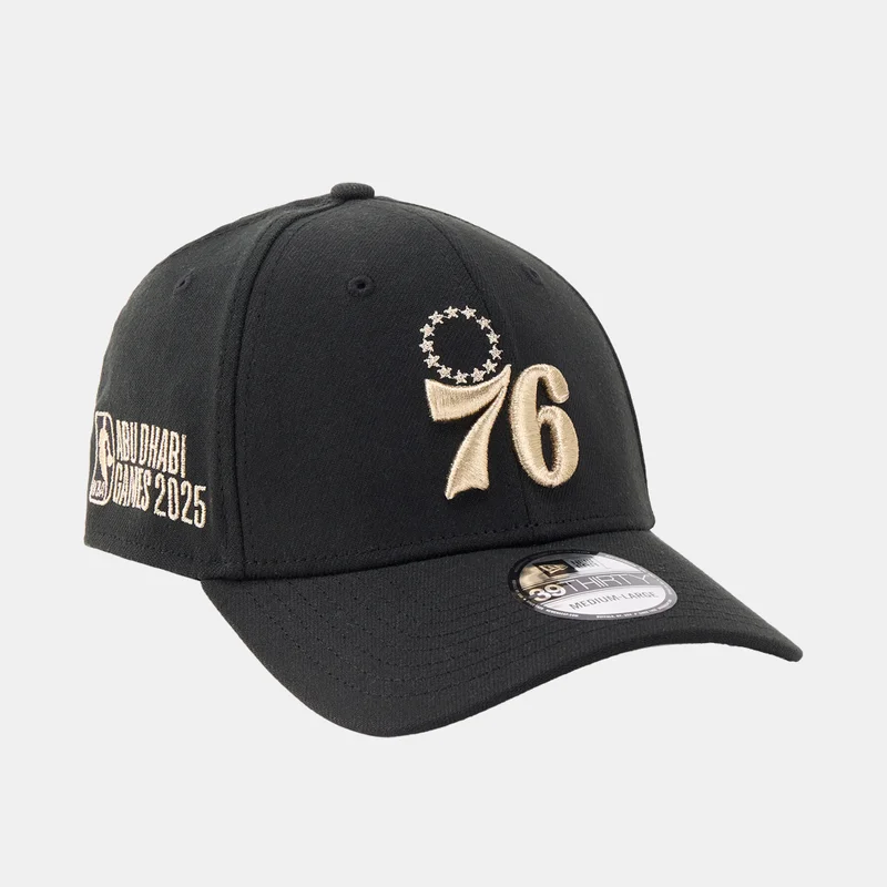 New Era Black NBA Philadelphia 76ers Abu Dhabi Games 25 39THIRTY Cap for Men | Best Price UAE