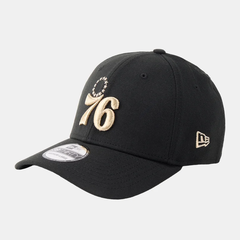 New Era Black NBA Philadelphia 76ers Abu Dhabi Games 25 39THIRTY Cap for Men | Best Price UAE
