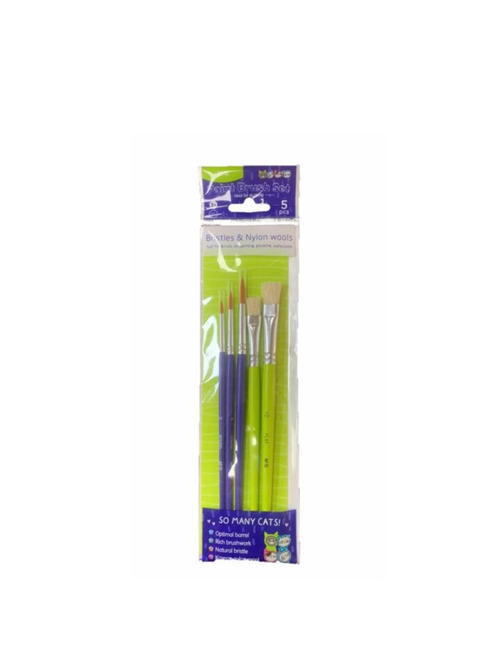M&G M&G Chenguang So many cats Brush Set 5 pcs - No: ABH978C9  - Image 1