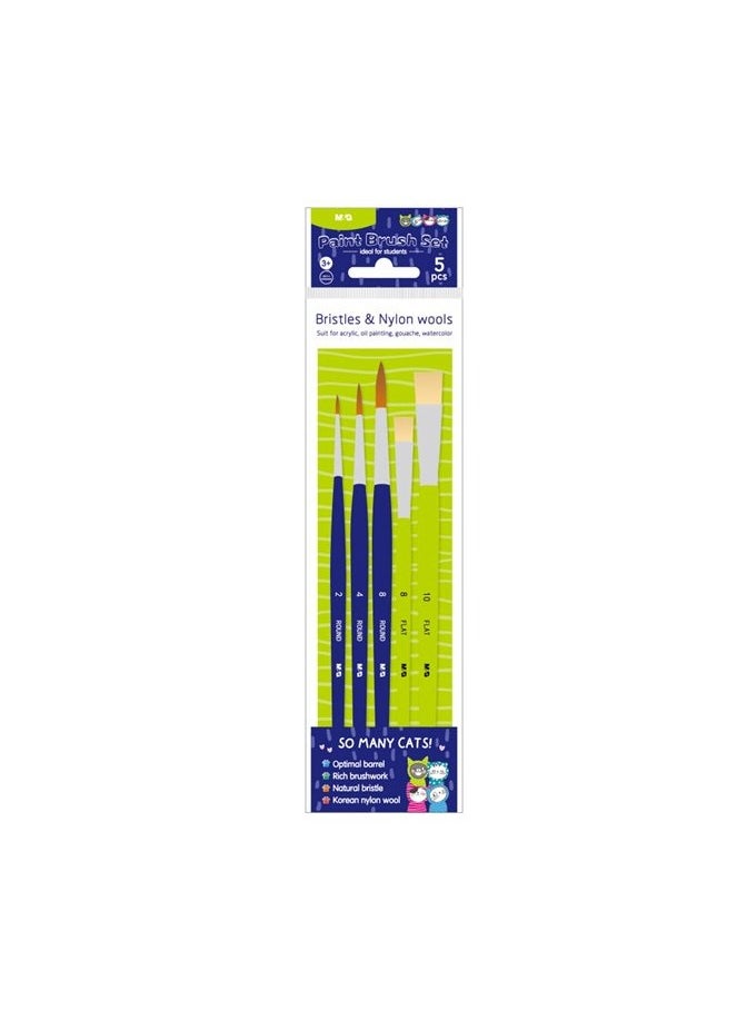 M&G M&G Chenguang So many cats Brush Set 5 pcs - No: ABH978C9  - Image 2