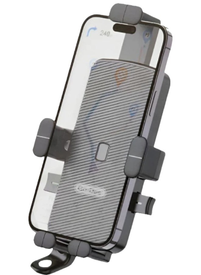 بروماس 2 في 1 للدراجات النارية، حامل للهاتف الخلوي، ثابت ضد الاهتزاز - Image 1