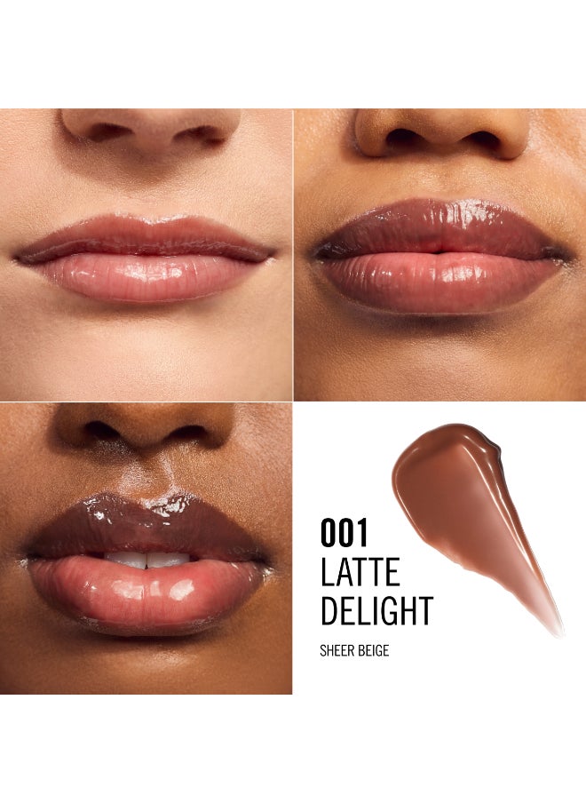 RIMMEL LONDON - Oh My Gloss Butter Me Up Lip Butter Balm - 001 - Latte Delight 15ml - Image 1