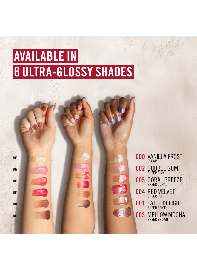 RIMMEL LONDON - Oh My Gloss Butter Me Up Lip Butter Balm - 001 - Latte Delight 15ml - Image 1