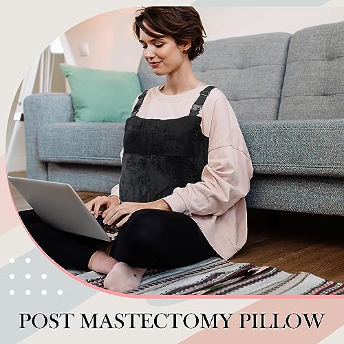 Suzile Mastectomy Pillow Post Surgery, Breast Pillow for After Breast Cancer Mastectomy Necessities, Surgery Recovery Gifts for Women(Black) - Image 4
